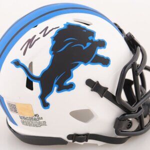 Brock Wright Detroit Lions Signed Mini Helmet